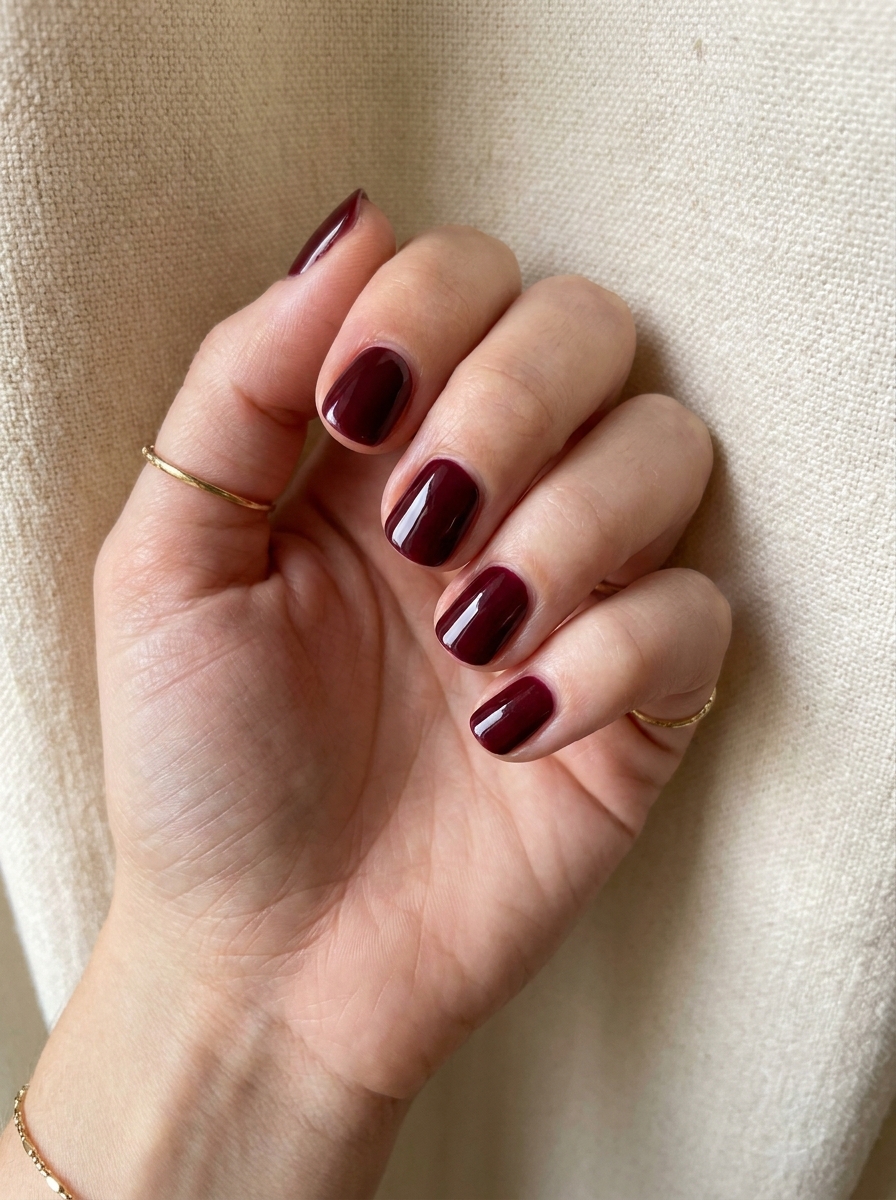 Burgundy als Herbst Nagelfarben Inspiration 2026